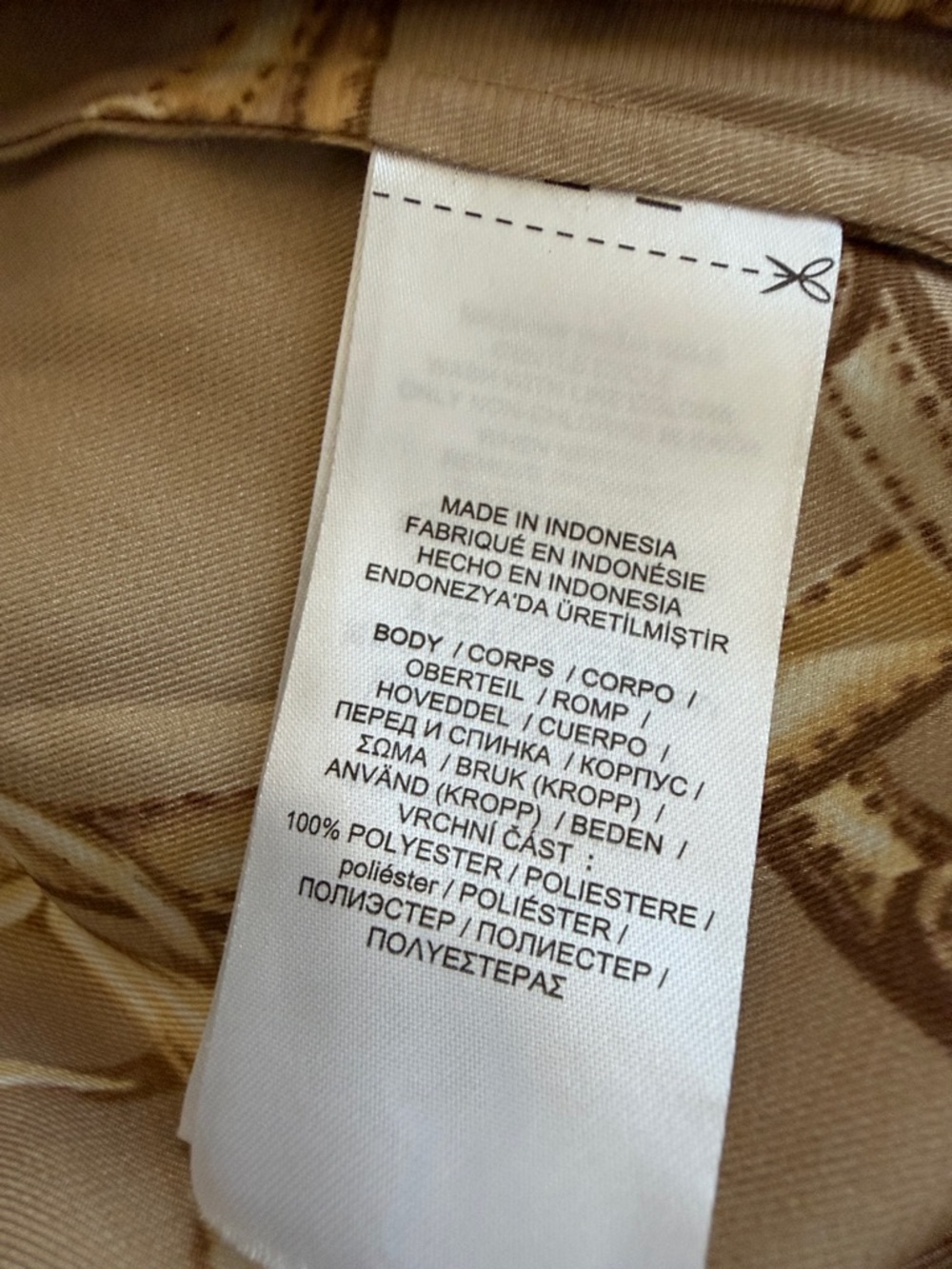 Ralph Lauren Beige Midi Dress with Gold Equestrian Twill Shirtdress - Picture 9 of 9